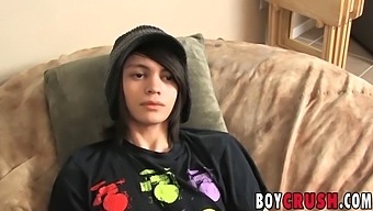 Emo Twink Masturbates And Ejaculates During A Sex Interview In High Definition