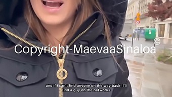 French Girlfriend Maevaa Sinaloa Gets Double Penetration In Public