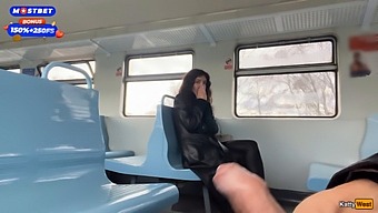 Katty West'S Public Cumwalk On The Train Is A Fetishistic Dream Come True.