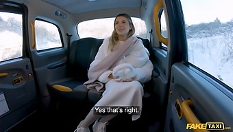 A Beautiful Lingerie Model Has Rough And Fast Sex With The Driver Of A Fake Taxi.